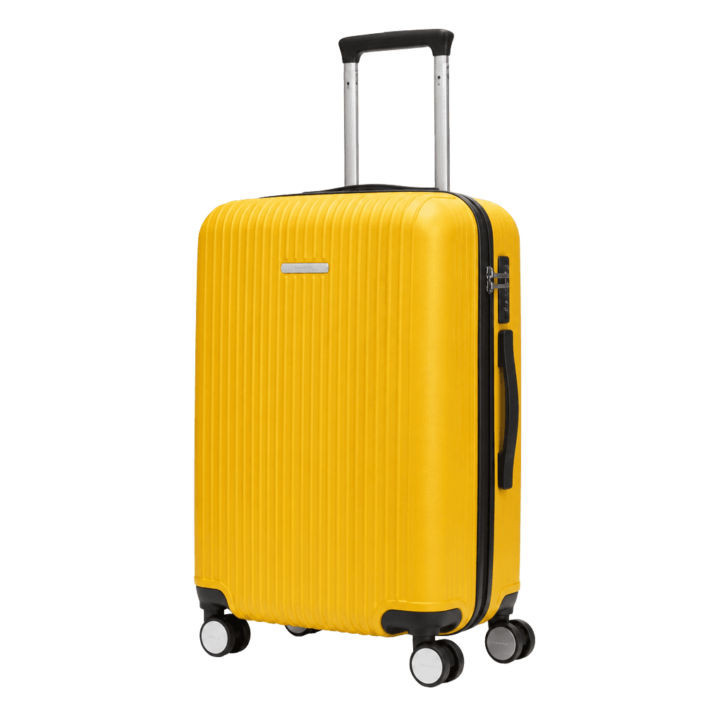 PIMA Aero Carry-On 55 premium yellow suitcase